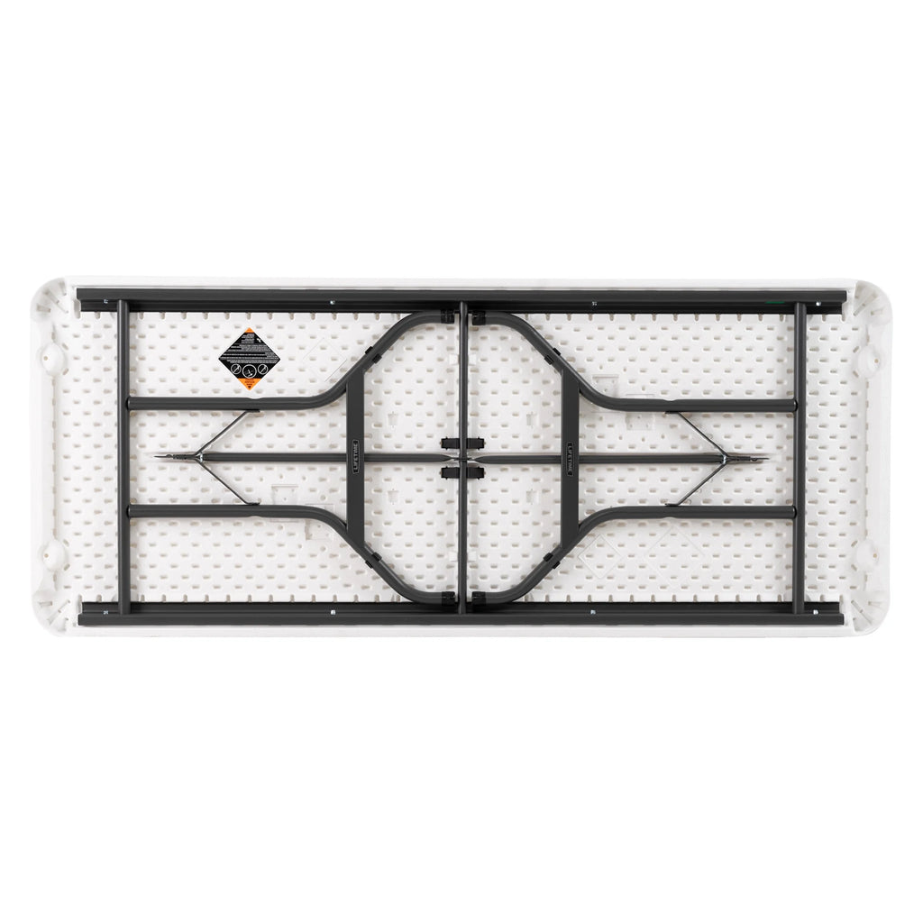 Lifetime 6 Ft. Commercial Plastic Folding Banquet Tables 4 Pack (White Granite)