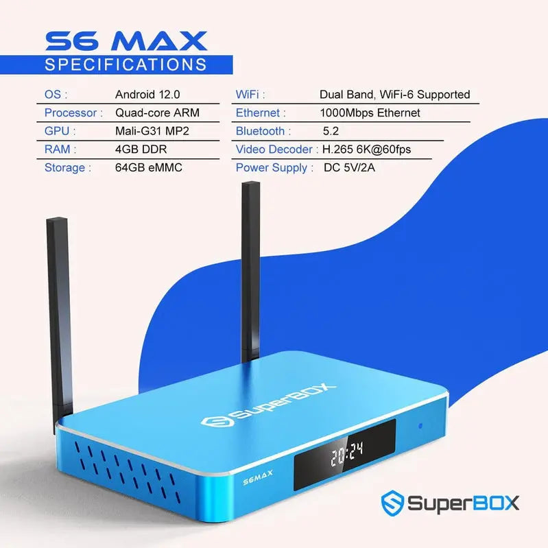 Superbox S6 Max Robot Vacuum â€?6K Ultra HD Mapping, Voice Control Compatibility