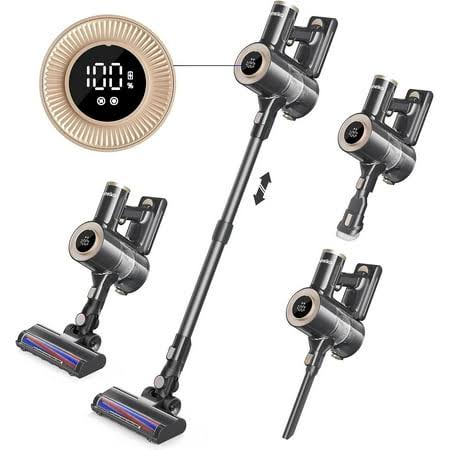Homeika Cordless Vacuum Cleaner, 20Kpa 8-in-1 Powerful Suction Vacuum with LED Display, Lightweight Stick Vacuum Cleaner with Detachable Battery 30