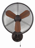 Harbor Breeze Marina Cove 18-in Plug-In Bronze Wall Mounted Fan | JP18BZ3