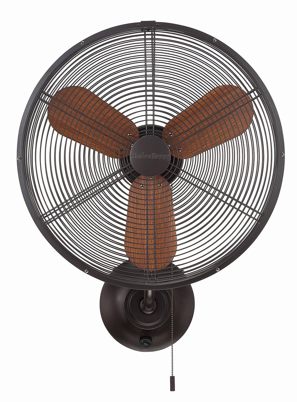 Harbor Breeze Marina Cove 18-in Plug-In Bronze Wall Mounted Fan | JP18BZ3