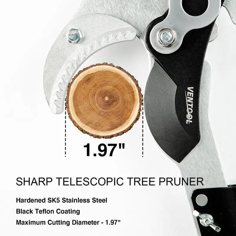 Ventool 120â€?â€?160â€?Telescoplc Tree Pruners, Heavy-duty Branch Cutters