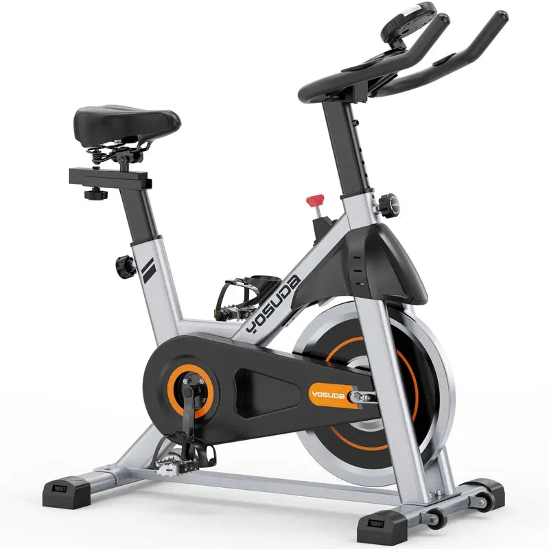 YOSUDA Magnetic Resistance Indoor Cycling Bike â€?Foldable Stationary Exercise Bike for Home Workouts