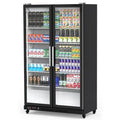 Upright Glass-Door Beverage Cooler â€?39 cu. ft. Commercial Refrigerator with LED Lighting