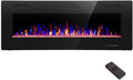 R.W.FLAME 68'' Recessed Electric Fireplace Heater, 750W-1500W - 68inch