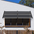 Mcombo Window Awnings 40'' x 80'', Polycarbonate Awnings for Doors, Outdoor Patio Canopy Cover AW408