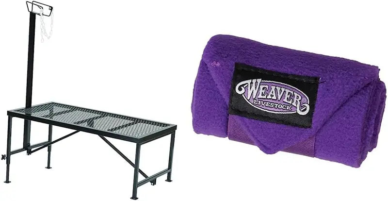 Weaver Leather Livestock Steel Trim Stand, Adjustable & Durable, Black, for Sheep & Goats