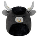 Squishmallow Official Kellytoy Collectible Plush Farm Squad Squishy Soft Animals Cows Pigs Chickens (Grey/Black, Lake Bull, 12 Inch)
