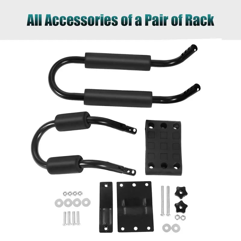 Universal J-Style Kayak and Canoe Roof Rack for Cars, SUVs, and Trucks