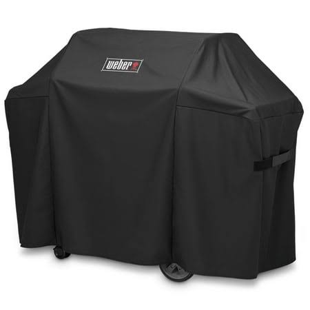 Weber 7130 Grill Cover for Weber Genesis II 3 Burner Grill and Genesis 300 Series Grills (58 x 25 x 44.5 inches), Black