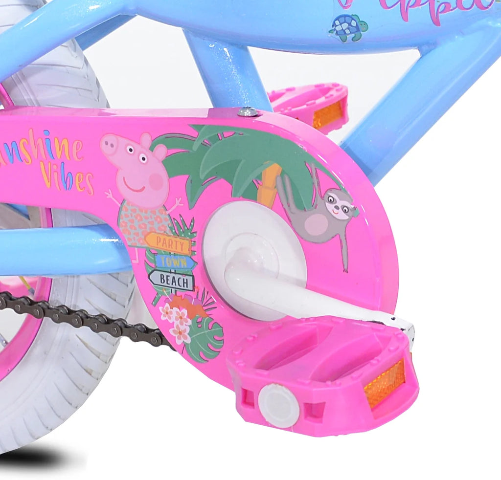 Bicycles 14" Peppa Pig Sunshine Vibes Girls Bicycle, Blue and Pink