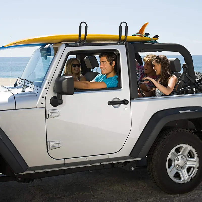 Universal J-Style Kayak and Canoe Roof Rack for Cars, SUVs, and Trucks