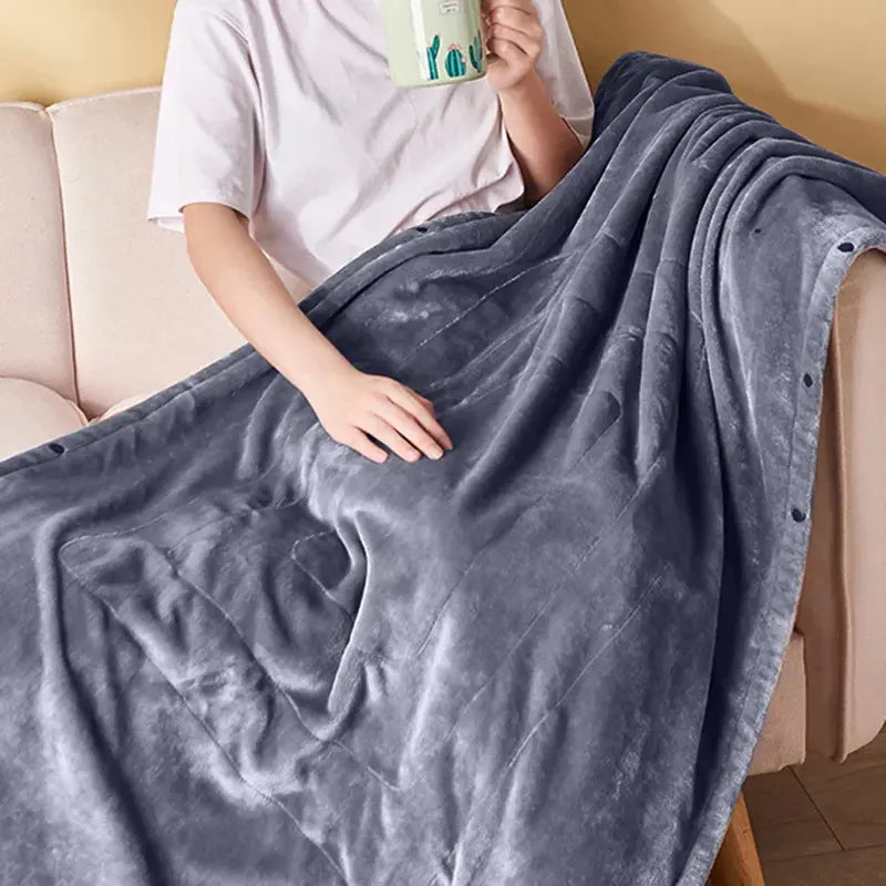 USB-Heated Personal Blanket for Desk, Sofa, or Bed Use