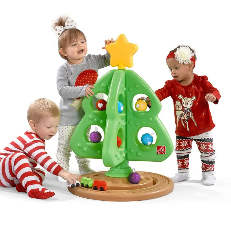 Step2 My First Christmas Tree â€?33â€?Kids' Plastic Tree with Ornaments & Train Set