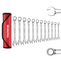 WORKPRO 12-Piece Premium Chrome Vanadium Combination Wrench Set