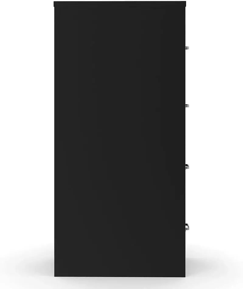 Staples Lockable 4-Drawer File Cabinet â€?Black, 25â€?Depth × 15â€?Width