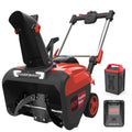 Powersmart 21" 80V Cordless Snow Blower, 6.0ah Battery Powered Snow Thrower, DB2801RW - 3P1