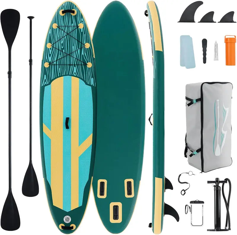 Sweetcrispy 2-in-1 Inflatable SUP Board â€?Includes Adjustable Paddle & Full Accessory Set
