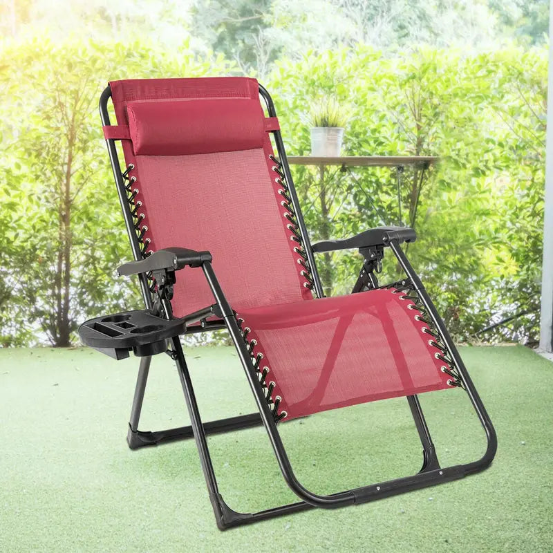 Zero-Gravity Recliner Chair â€?500-Lb Capacity Oversized Lounge with Cup Holder
