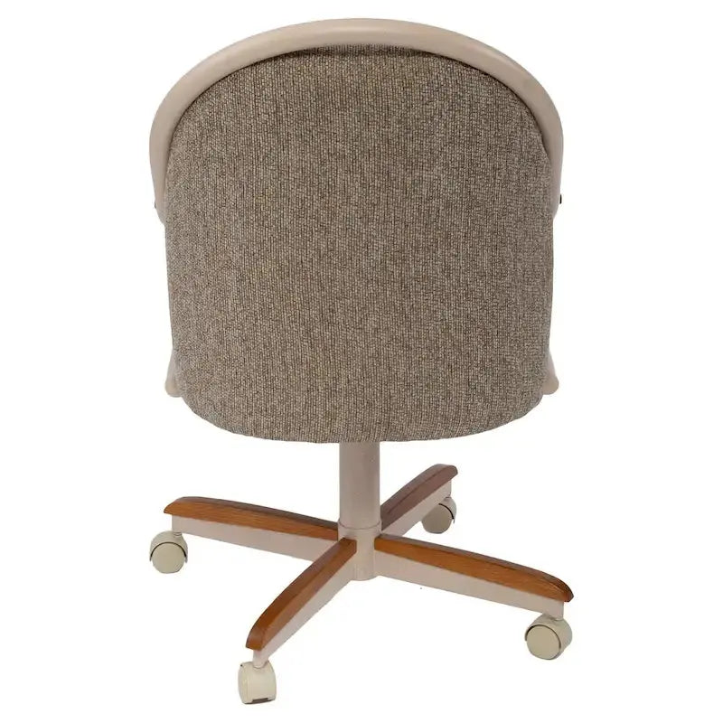 Swivel-and-Tilt Dining Chair â€?Casual Cushioned Caster Seat with Ergonomic Tilt