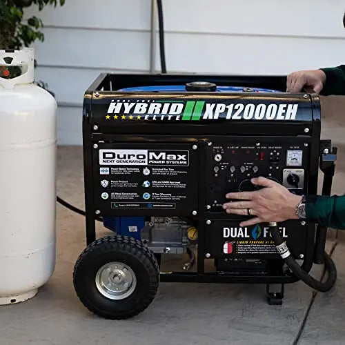 XP12000EH Dual-Fuel Generator â€?12,000W Output, 457cc EPA/CARB-Compliant Engine