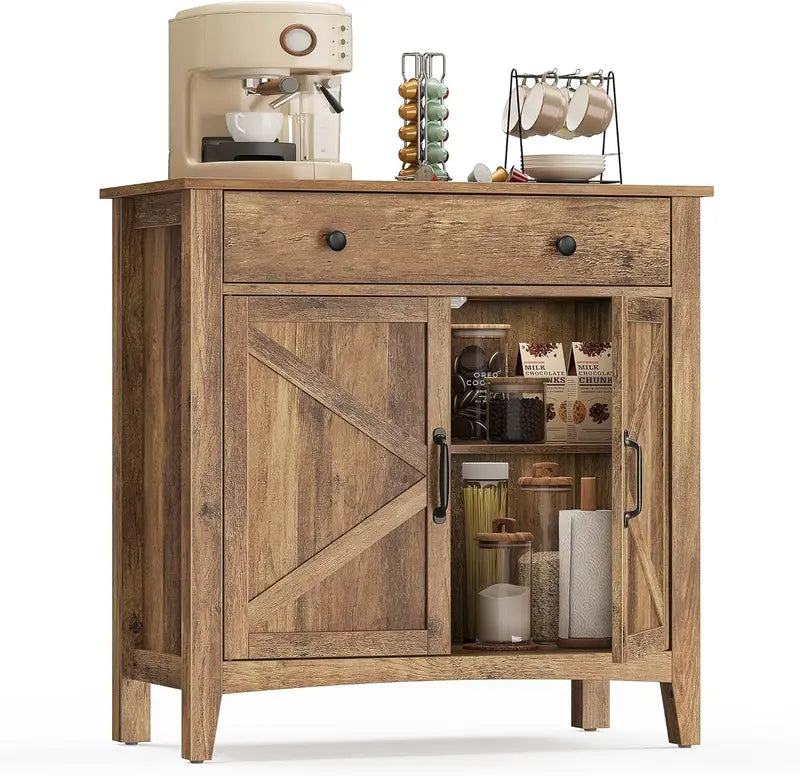 VASAGLE LIRY Collection Buffet Cabinet â€?Multi-Use Storage Credenza or Sideboard