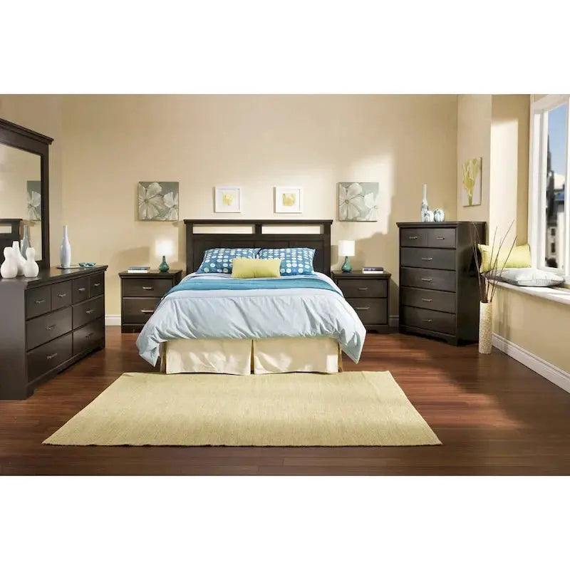 Versa Country Cottage Double Dresser â€?6-Drawer Rustic Bedroom Storage Solution