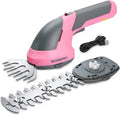 WORKPRO 7.2V Cordless 2-in-1 Shrub Trimmer & Hedge Shear â€?Ergonomic Pink Ribbon Model