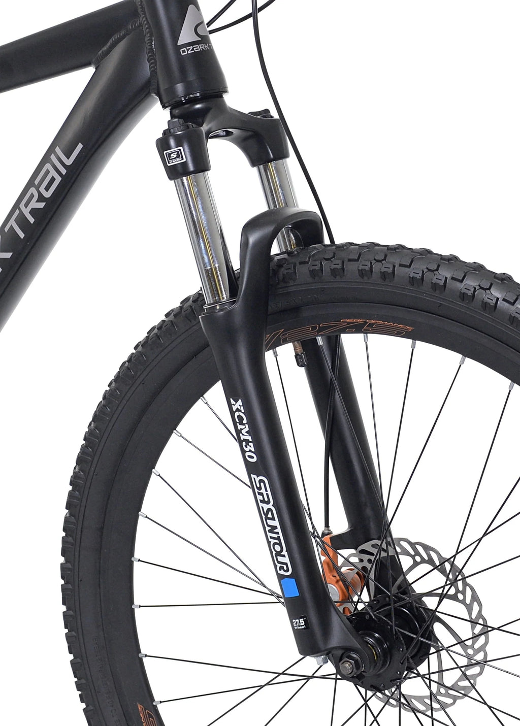 Ozark Trail 27.5" Vibe Mountain Bike, Medium Frame, Black, Adult, Unisex