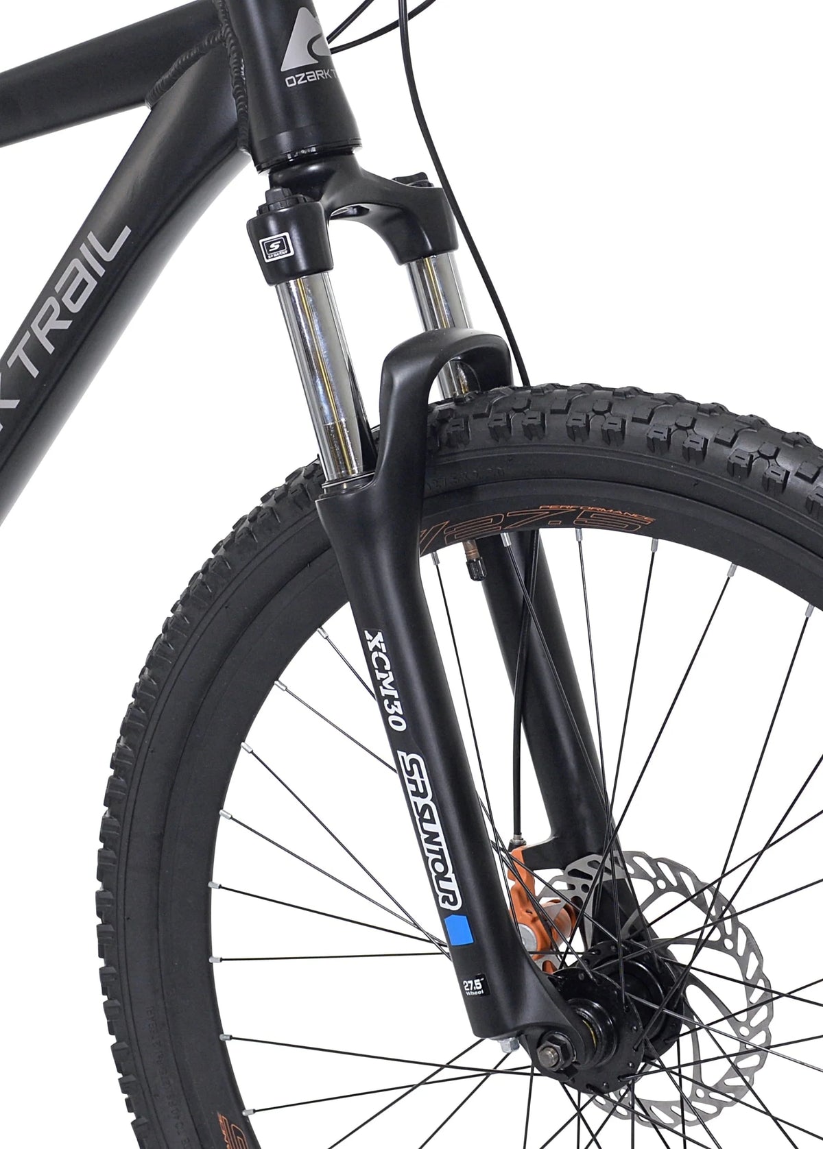 Ozark Trail 27.5" Vibe Mountain Bike, Medium Frame, Black, Adult, Unisex