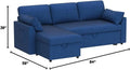 VanAcc 2-in-1 Sofa Bed â€?Pull-Out Sleeper with Under-Chaise Storage & Modern Design