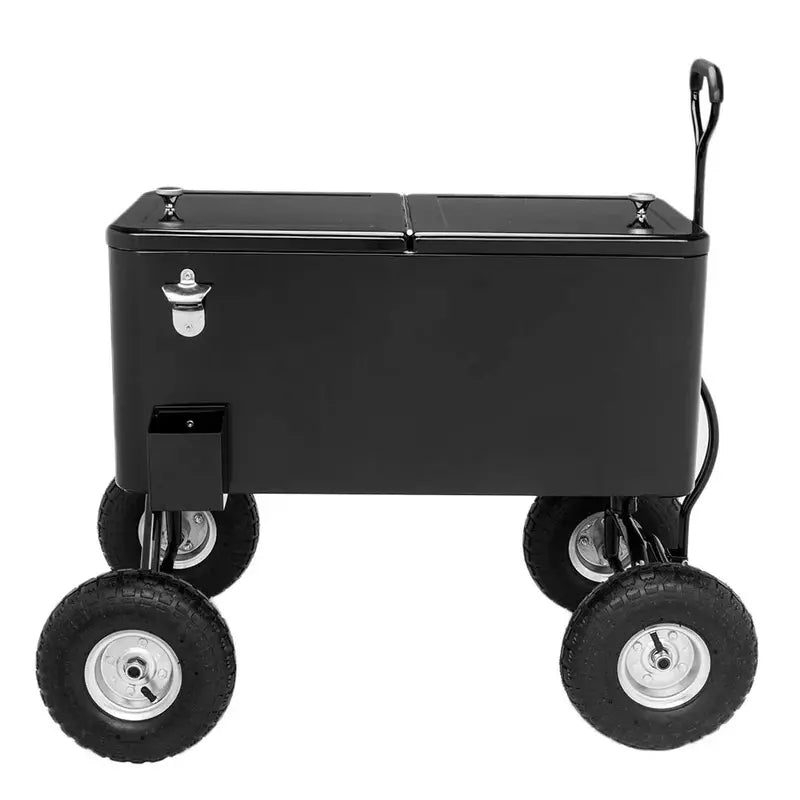 VINGLI 80-Quart Heavy-Duty Rolling Cooler with All-Terrain Wheels