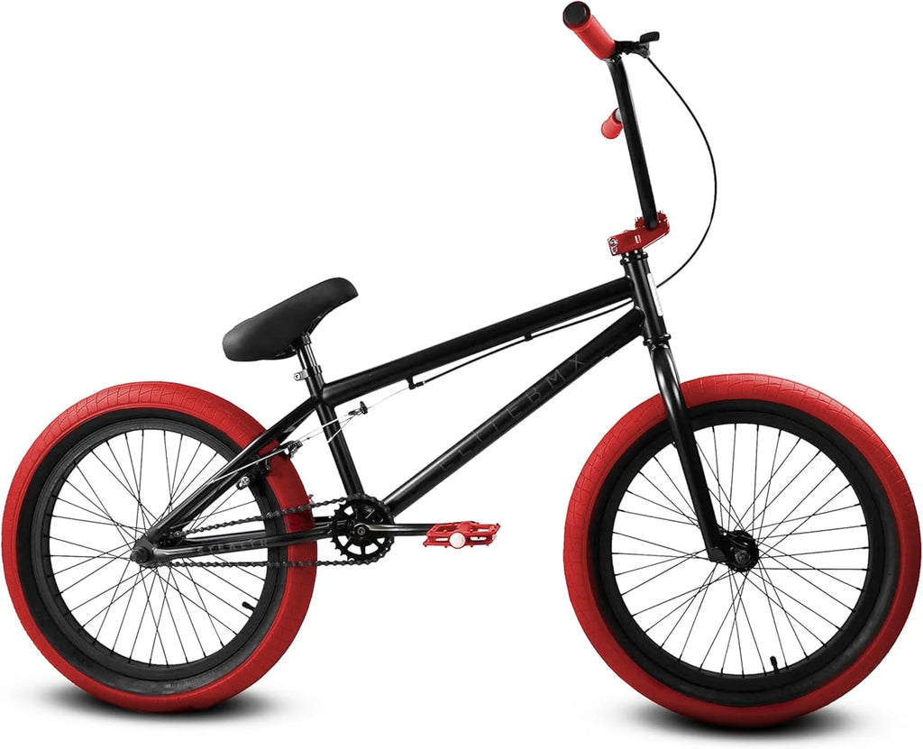 Elite BMX Bicycle 20 Freestyle Bike - Stealth Blue Purple Ideal for Ages 7 to 18 Years