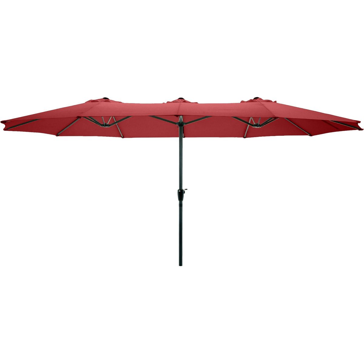 Pure Garden 50-LG1282 15 ft Double Patio Umbrella, Red