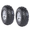 Set of 2 ATV Go Kart Tires 145/70 - 6 Tire with 6" Wheel Rims 3 Lug for Quad Mini Bike Go Cart Drift Trike 4 Wheelers Taotao Coolster 70cc 110cc 125cc Suzuki LT50 (2pcs)