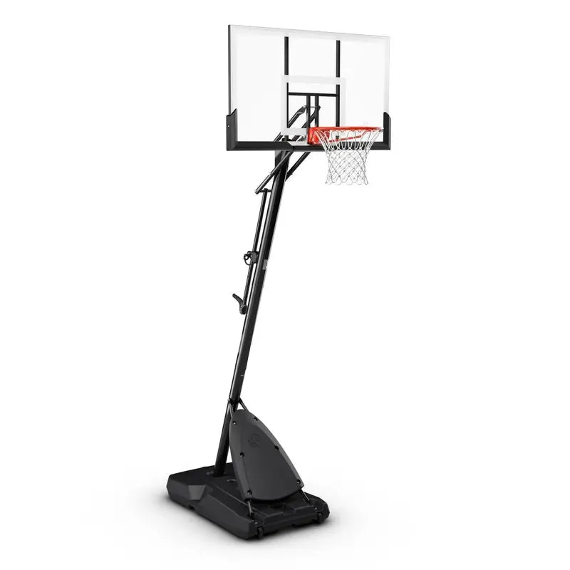 Spalding ExactaHeight Basketball Hoop â€?54-Inch Shatterproof Polycarbonate Backboard, Portable & Adjustable