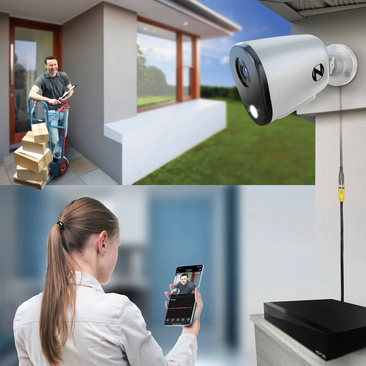 Night Owl 12 Channel DVR Home Security Camera System - 8 Pack - MadeInUSA