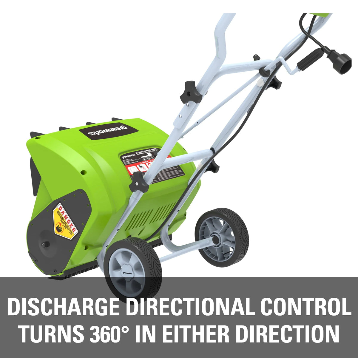 Greenworks 10 Amp 16 - Inch Corded Electric Snow Blower, 26022