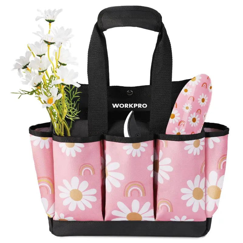WORKPRO 12â€?× 12â€?× 6â€?Garden Tool Storage Bag â€?9-Compartment Organizer