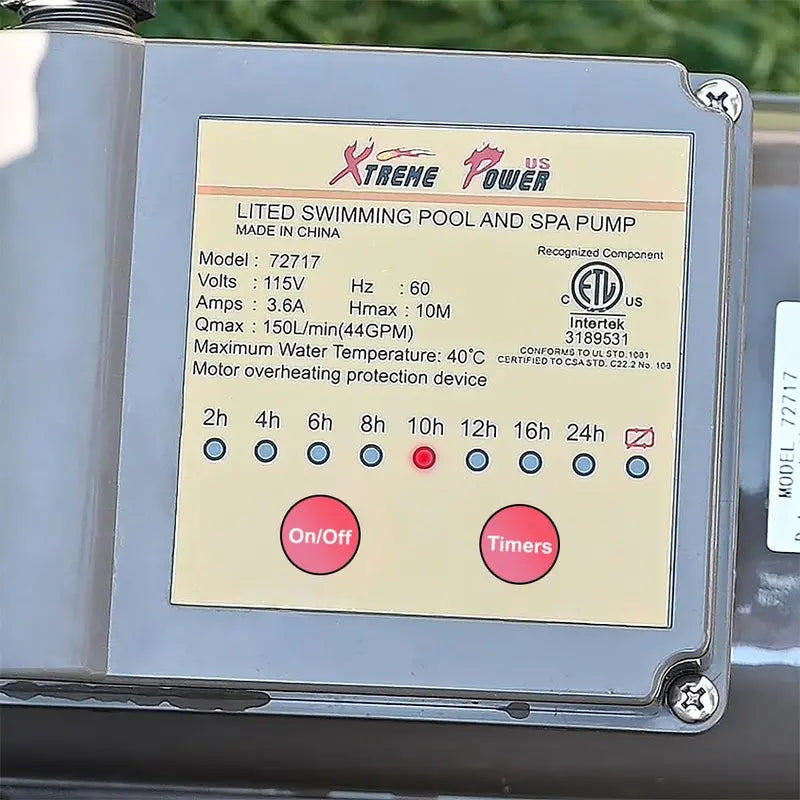 XtremepowerUS 16â€?Sand Filter & 3/4 HP Pool Pump System for 15,000 Gallon Above Ground Pools