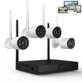 Topvision 4Pcs Security Wired Camera System, 8CH 3MP NVR Home Security, 1080P IP Security Surveillance Cameras