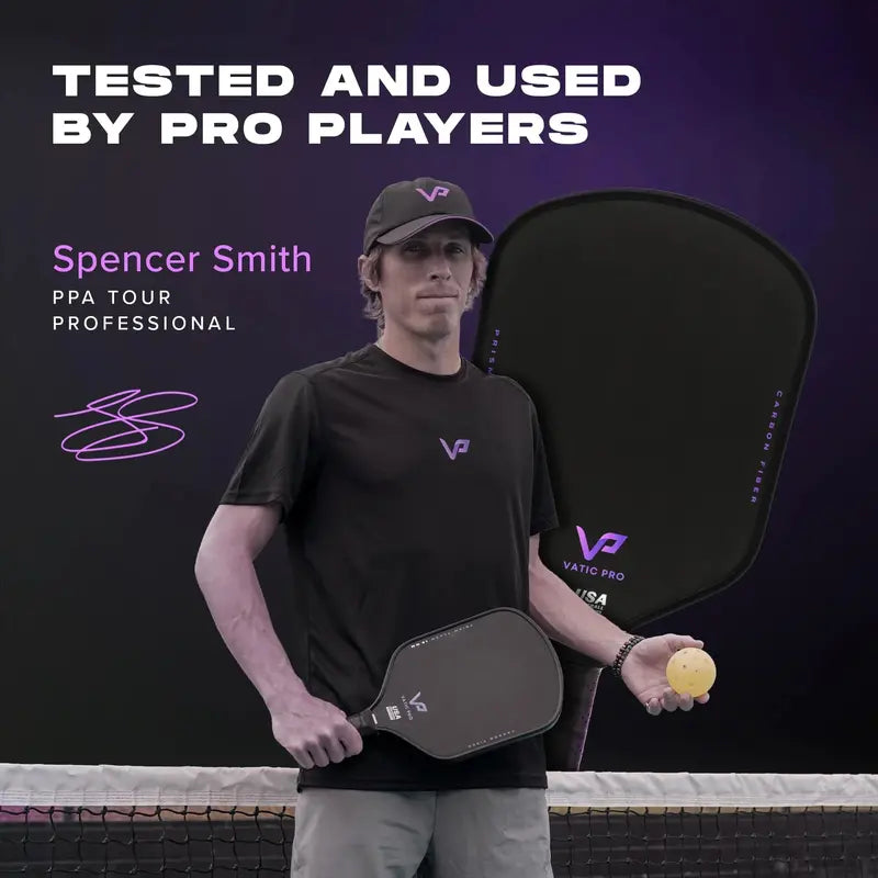 Vatic Pro Prism Carbon Fiber Pickleball Paddle 16mm â€?Foam Edge, Enhanced Durability, USAPA Approved