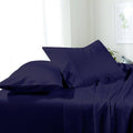 Royal Tradition Split California King Sheets Microfiber Navy