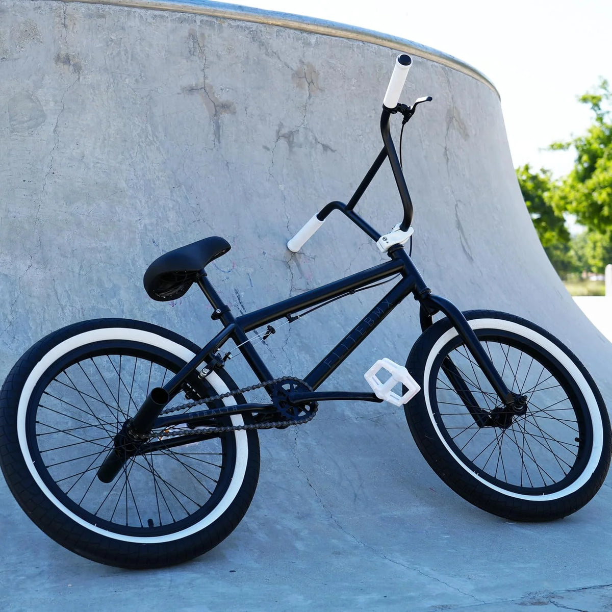Elite BMX Bicycle 20 Freestyle Bike - Stealth Blue Purple Ideal for Ages 7 to 18 Years