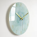 Modern Silent Quartz Wall Clock – Glass Style Living Room Decor (Battery Powered)