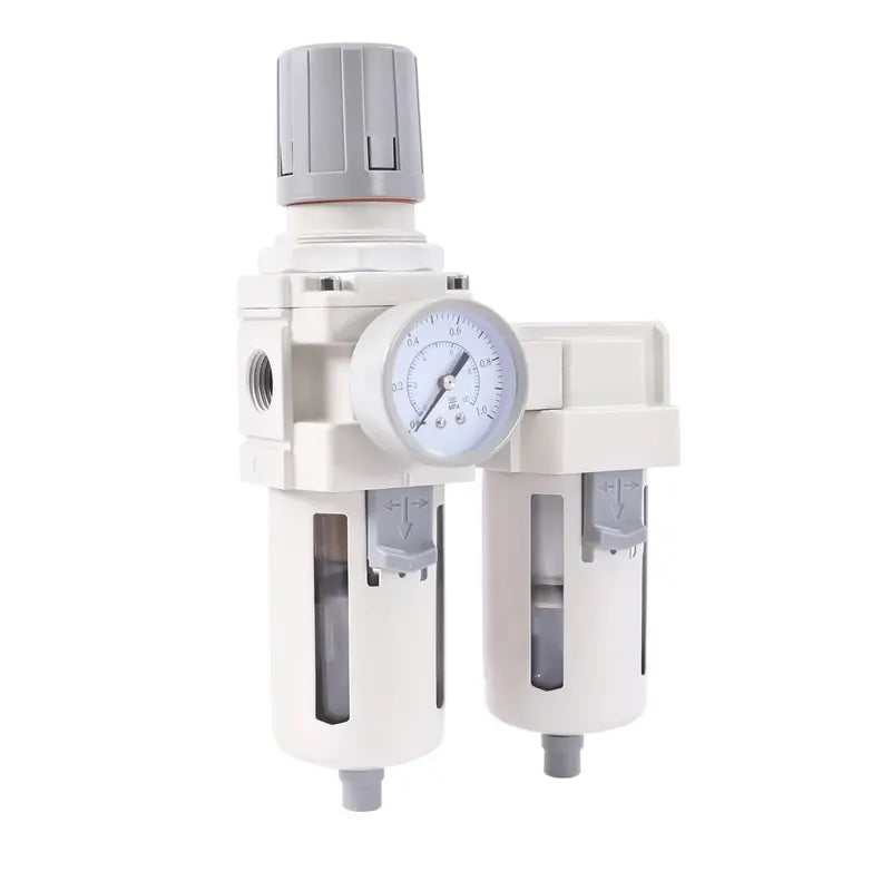 YIYIBYUS 1/2â€?NPT Air Pressure Regulator, Air Dryer Filter System, Water Trap Separator Semi-automatic Drain