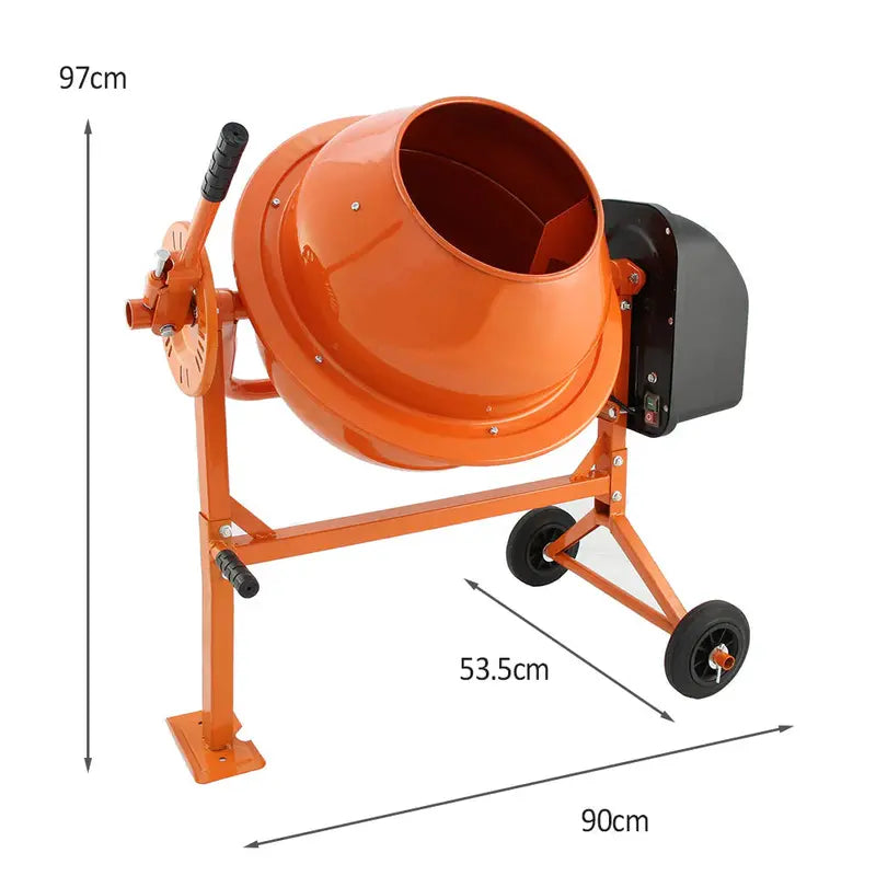 T-Mech 70L Electric Cement Mixer â€?Portable Concrete Mixing Machine