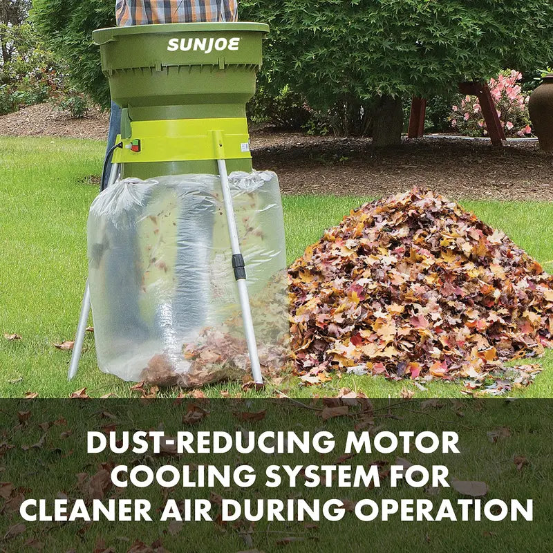 Sun Joe Electric Leaf Mulcher with 13-Amp Motor and 16:1 Shredding Ratio