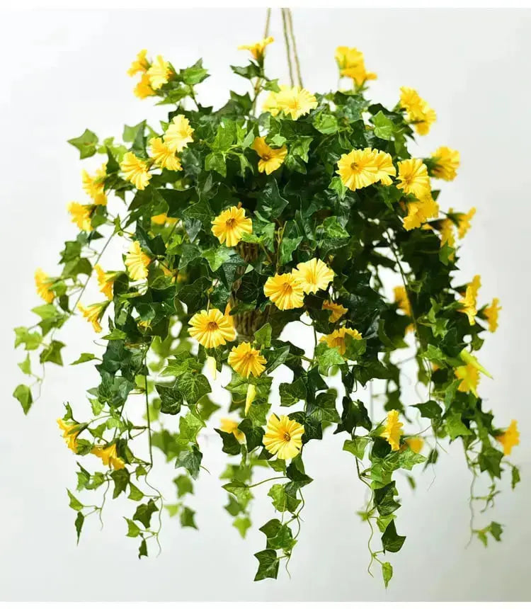 SunVista UV-Resistant Artificial Morning Glory Vine â€?Lifelike, Fade-Proof Floral Garland (Buy One, Get One Free)