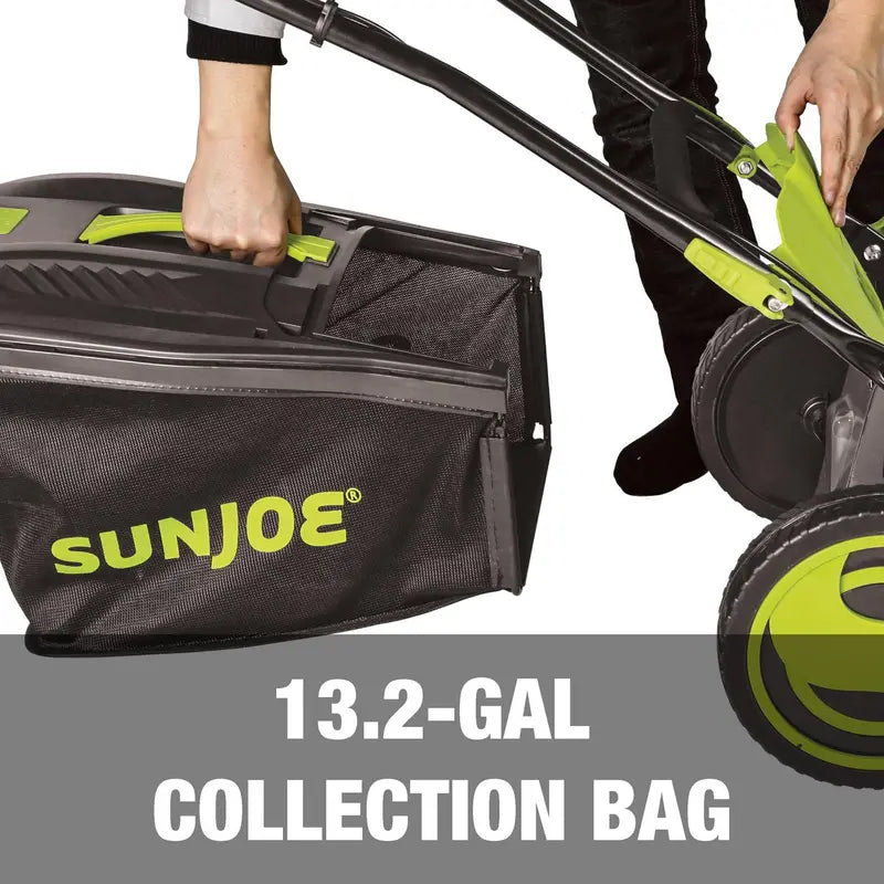 Sun Joe iON16LM 48V Cordless Self-Propelled Lawn Mower â€?20-Inch Cut, Dual 4.0Ah Batteries, 7-Position Height Adjustment